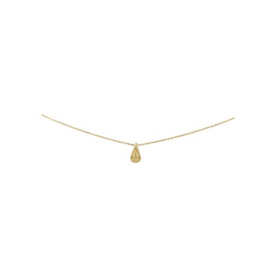 Collier goutte en or jaune, 45cm