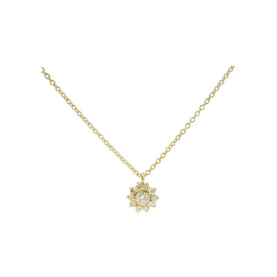 Pendentif en or jaune et diamants