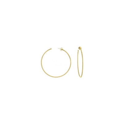Boucles d'oreilles Orus Bijoux Spiral en argent doré