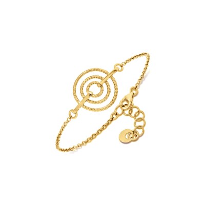 Bracelet Orus Bijoux Spiral en argent doré