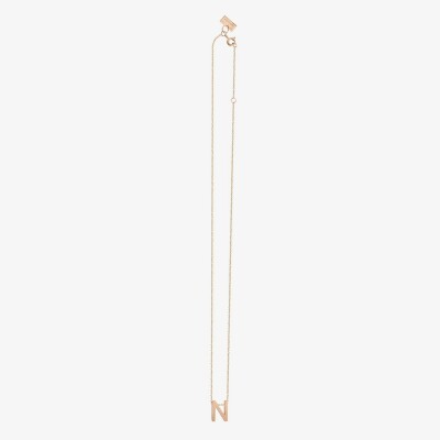 Collier Vanrycke Abécédaire lettre N en or rose