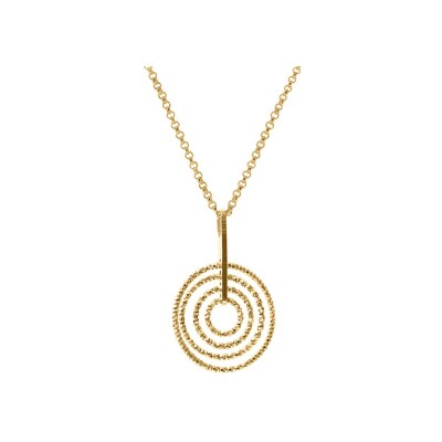 Collier Orus Bijoux Spiral en argent doré