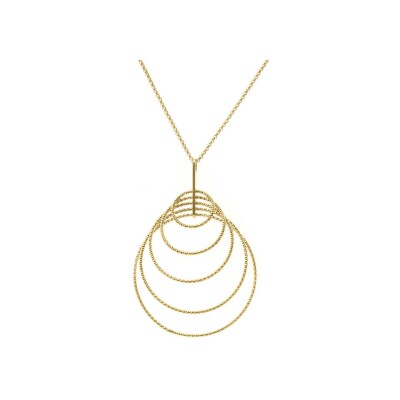 Collier Orus Bijoux Spiral en argent doré