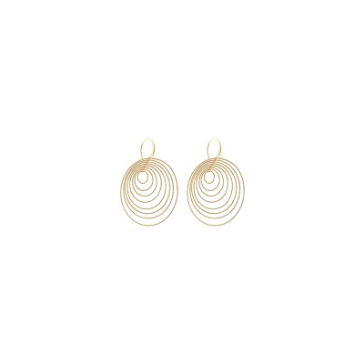 Boucles d'oreilles Orus Bijoux Spiral en argent doré