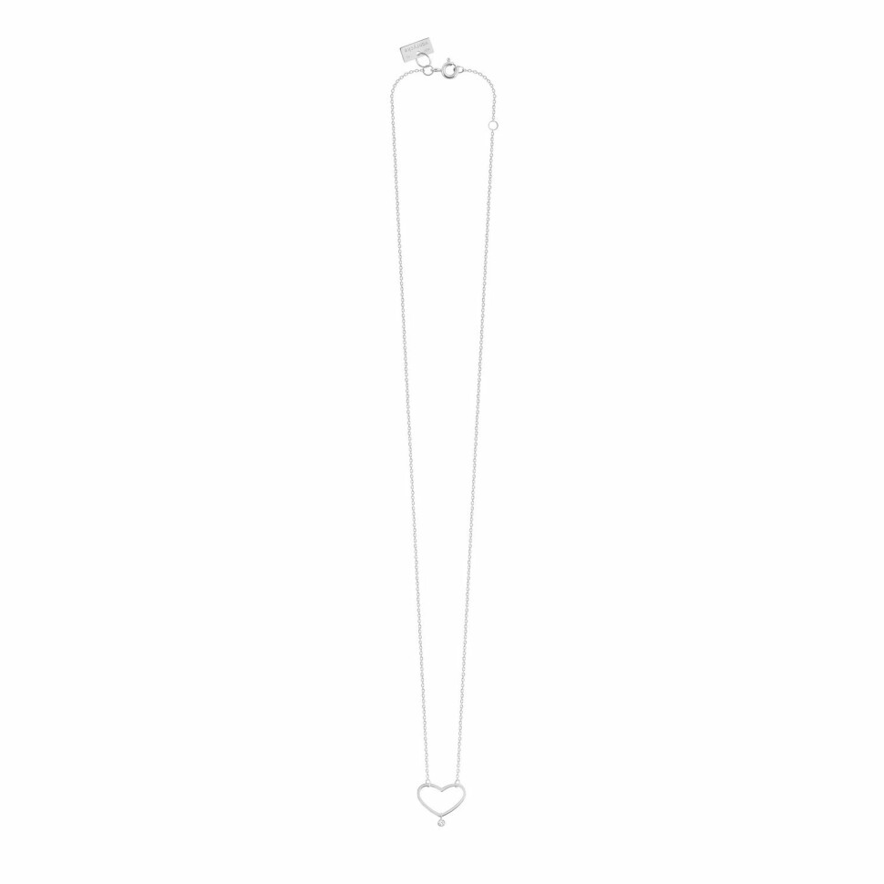 Collier Vanrycke Angie en or blanc et diamant, taille S
