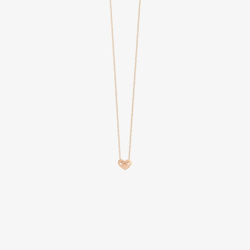 Collier Vanrycke Angie en or rose, taille XS