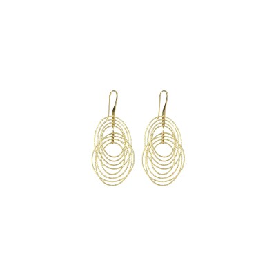 Boucles d'oreilles Orus Bijoux Spiral en argent doré