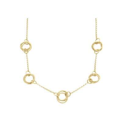 Collier Orus Bijoux Spiral en argent doré