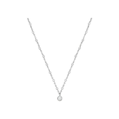 Collier Luna B en or blanc et diamants