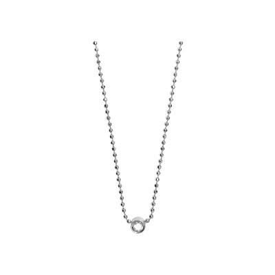 Collier Isabelle Barrier en or blanc et diamants naturels