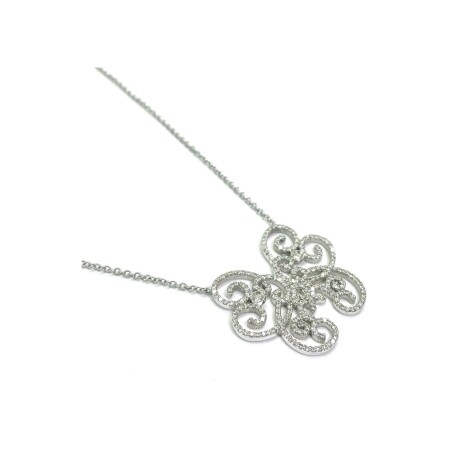 Pendentif Isabelle Barrier en or blanc et diamants de 1.45cts