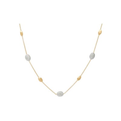 Collier Marco Bicego SIVIGLIA en or jaune, or blanc et diamant