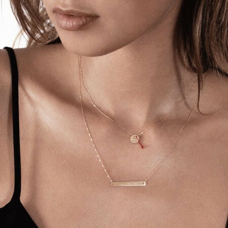 Collier Vanrycke Bonnie & Clyde en or rose