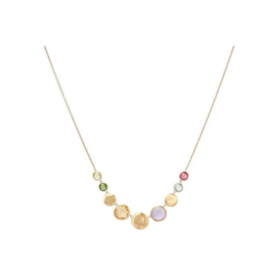 Collier Marco Bicego JAIPUR COLOR en or jaune et pierres fines multicolores