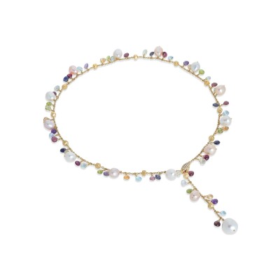 Collier Marco Bicego PARADISE en or jaune, diamants et Pierres de couleurs