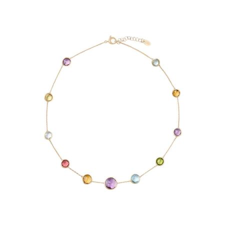 Collier Marco Bicego Jaipur Colour en or jaune et pierres fines multicolores