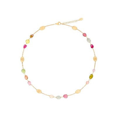 Collier Marco Bicego LUNARIA COLOR en or jaune et tourmaline