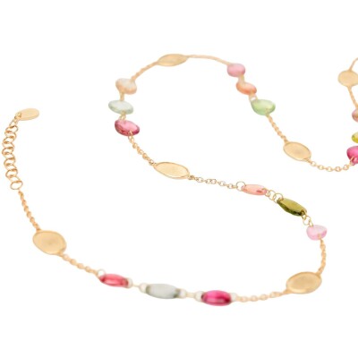 Collier Marco Bicego LUNARIA COLOR en or jaune et tourmaline