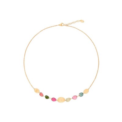Collier Marco Bicego LUNARIA COLOR en or jaune et tourmaline