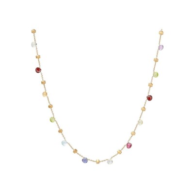 Collier Marco Bicego PARADISE en or jaune et pierres fines multicolores