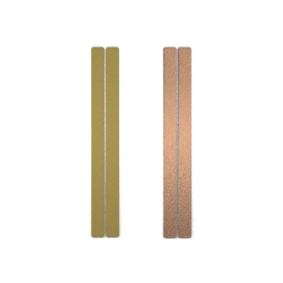 Cuir pour boucles d'oreilles Les Georgettes Pistache / Mochaccino, 6 mm