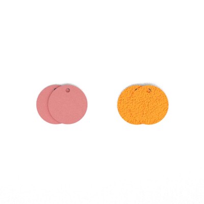 Cuir pour boucles d'oreilles Les Georgettes Eglantine / Petunia, 20 mm