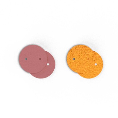 Cuir pour boucles d'oreilles Les Georgettes Eglantine / Petunia, 25 mm