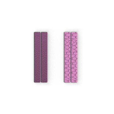 Cuir pour boucles d'oreilles Les Georgettes Orchidée / Bubble Gum, 8 mm