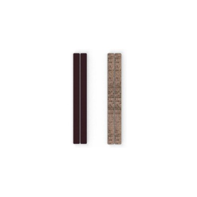 Cuir pour boucles d'oreilles Les Georgettes Acajou / Mica, 6 mm