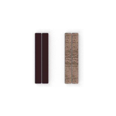 Cuir pour boucles d'oreilles Les Georgettes Acajou / Mica, 8 mm