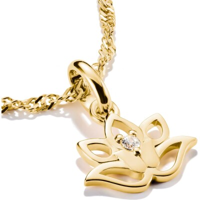 Pendentif Thomas Sabo Charm Club en argent, plaqué or et oxyde de zirconium