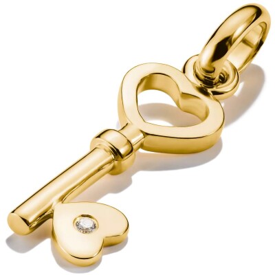 Pendentif Thomas Sabo Charm Club en argent, plaqué or et oxyde de zirconium