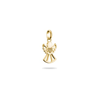 Pendentif Thomas Sabo Charm Club en argent, plaqué or et oxyde de zirconium
