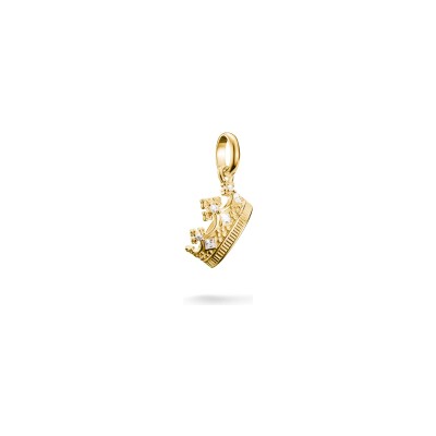Pendentif Thomas Sabo Charm Club en argent, plaqué or et oxyde de zirconium