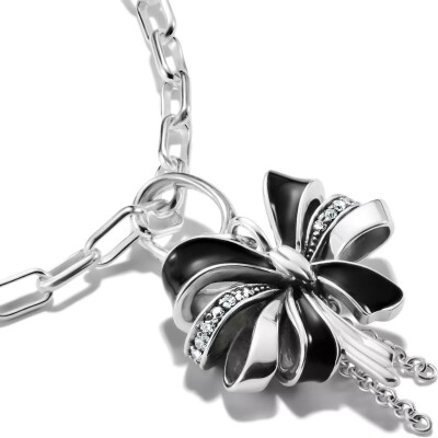 Pendentif Thomas Sabo Charm Club en argent, email et oxyde de zirconium