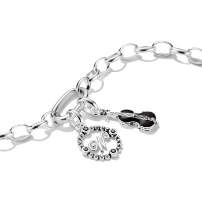 Pendentif Thomas Sabo Wednesday en argent, email et oxyde de zirconium
