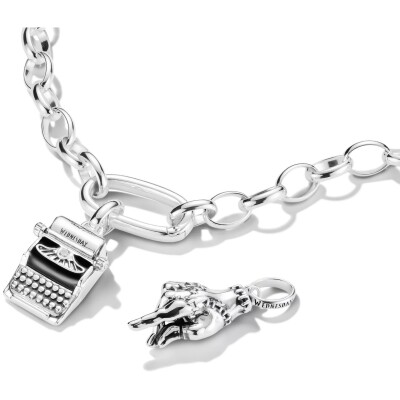 Pendentif Thomas Sabo Wednesday en argent, email et oxyde de zirconium