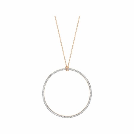 Collier GINETTE NY CIRCLES en or rose et diamant