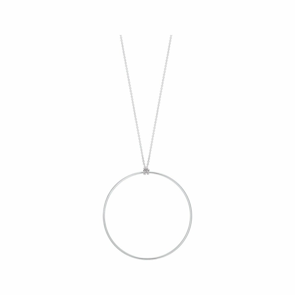 Collier GINETTE NY CIRCLES en or blanc