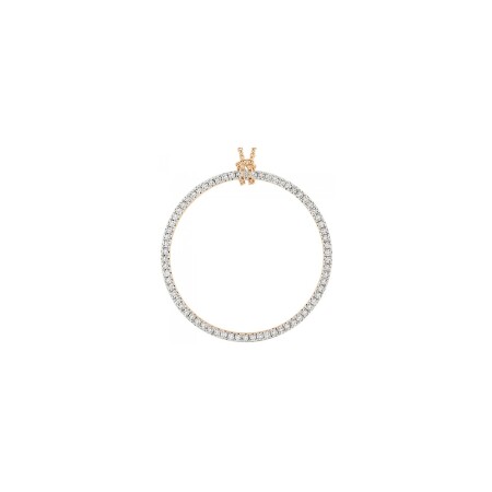 Collier Ginette NY BABY CIRCLES en or rose et diamants