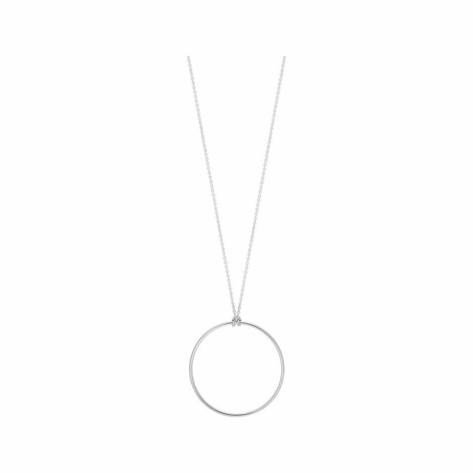 Collier Ginette NY CIRCLES en or blanc