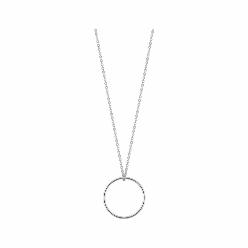 GINETTE NY CIRCLES necklace, white gold