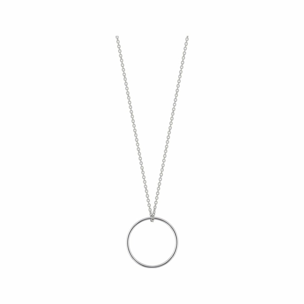 GINETTE NY CIRCLES necklace, white gold