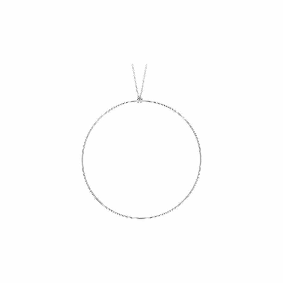 Collier Ginette NY CIRCLES en or blanc