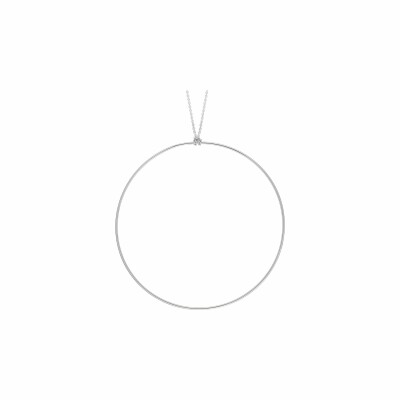 Collier Ginette NY CIRCLES en or blanc