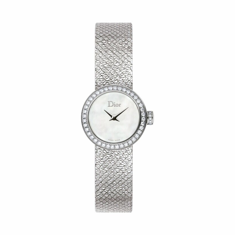 La Mini D de Dior Satine 19mm watch