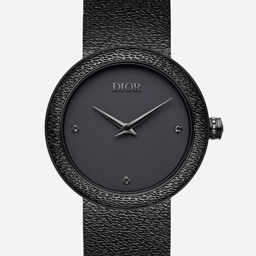 Montre La D de Dior Black Ultramatte