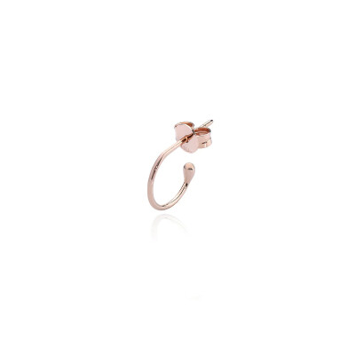 Mono boucle d'oreille Burato Linee ed Archi en or rose