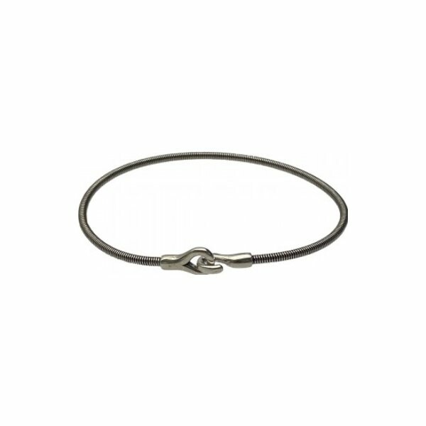 Bracelet Sing a Song hook en corde de guitare argenté vieilli