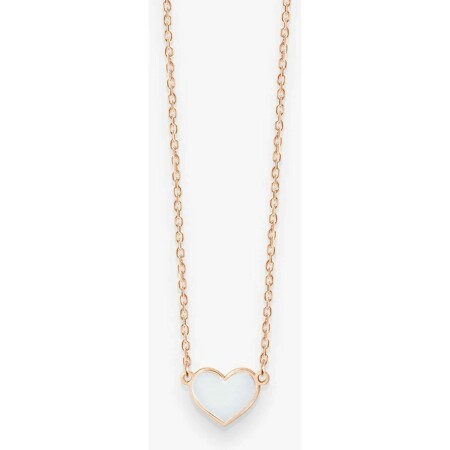 Collier Vanrycke Emoji Coeur en or rose